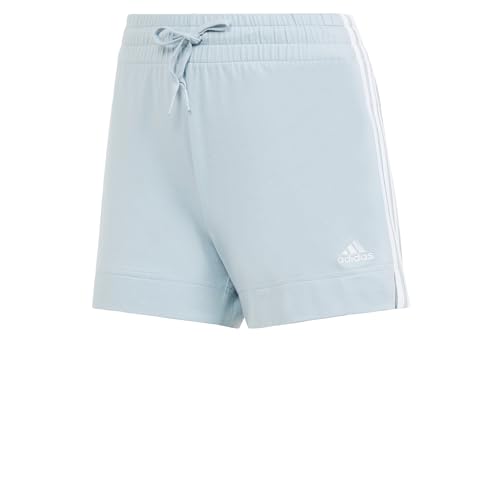 adidas Women's Essentials Slim 3-Stripes Lässige Shorts, Wonder Blue, XS von adidas