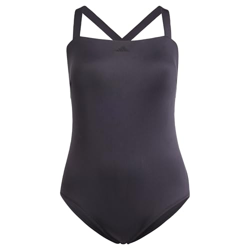 adidas Women's Iconisea Padded Premium X-Back Badeanzug – Große Größen Black/White 4X von adidas