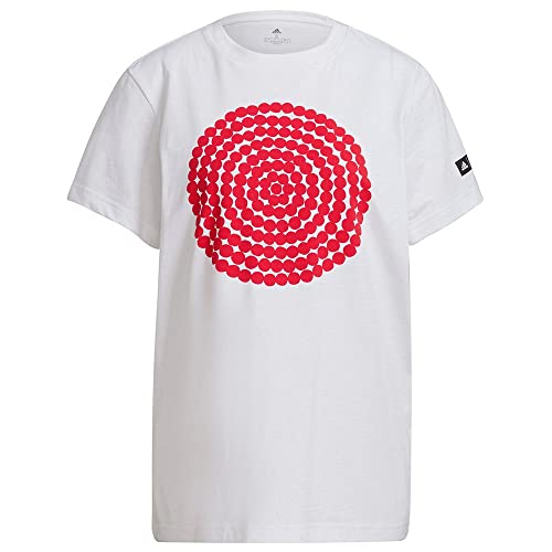 Adidas Women's MARIMEKKO GFX 3 T-Shirt, White, L Adidas Women's MARIMEKKO GFX 3 T-Shirt, White, L von adidas