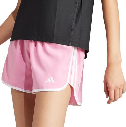 adidas Women's Marathon 20 Running Lässige Shorts, Bliss Pink, L 4 inch von adidas