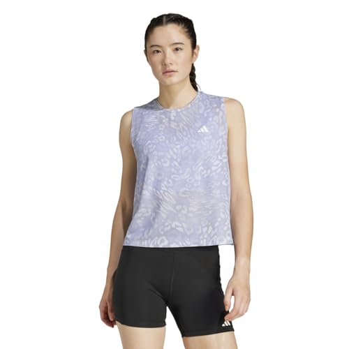 adidas Women's Own The Run Climacool 3-Streifen Tanktop Dash Grey/Violet Tone XS von adidas