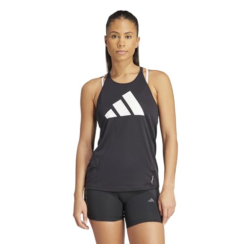 adidas Women's Run It Tank Top Tanktop, Black/White, M von adidas