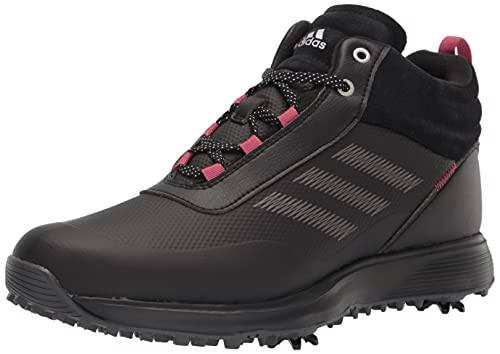 adidas Women's S2G Recycled Polyester Mid Cut Golf Shoes, Core Black/Dark Silver/Wild Pink, 9.5 adidas Women's S2G Recycled Polyester Mid Cut Golf Shoes, Core Black/Dark Silver/Wild Pink, 9.5 von adidas