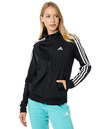 adidas Women's Standard Essentials Warm-Up Slim 3-Stripes Track Top, Black, X-Small adidas Women's Standard Essentials Warm-Up Slim 3-Stripes Track Top, Black, X-Small von adidas
