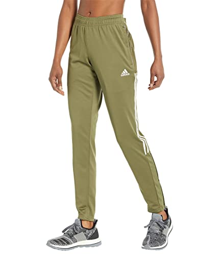 adidas Women's Standard Tiro Track Pants, Focus Olive/White, Large von adidas