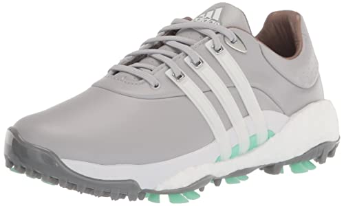 adidas Women's TOUR360 22 Golf Shoes, Grey Two/Footwear White/Pulse Mint, 6.5 von adidas