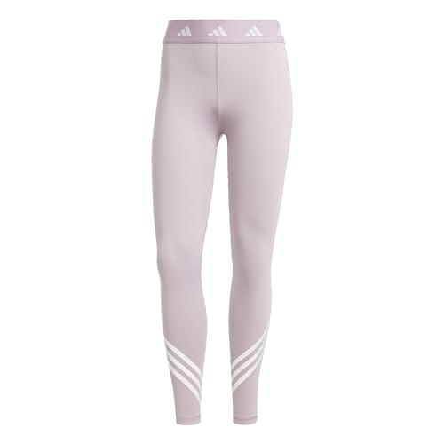 adidas Women's Techfit 3-Stripes Leggings, Preloved Fig, L von adidas