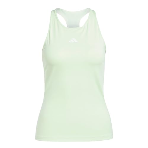 adidas Women's Techfit Racerback Training Tank Top Tanktop, Semi Green Spark/White, L von adidas