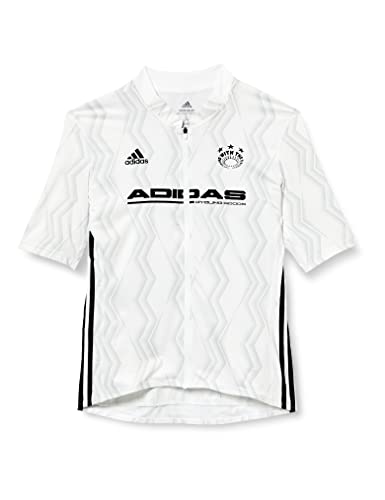 Adidas Women's The Jersey Q3 W T-Shirt, White/Grey Two/Black, L von adidas