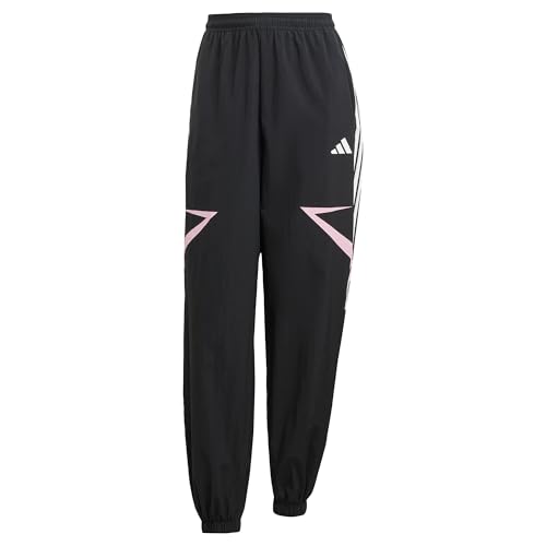 adidas Women's Tiro Cut 3-Streifen Color Block Cuffed Hose Black/True Pink XS von adidas