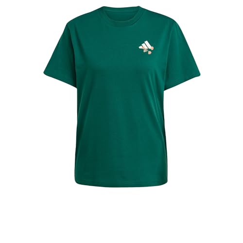 adidas Women's Tiro Floral Graphic T-Shirt Collegiate Green L von adidas