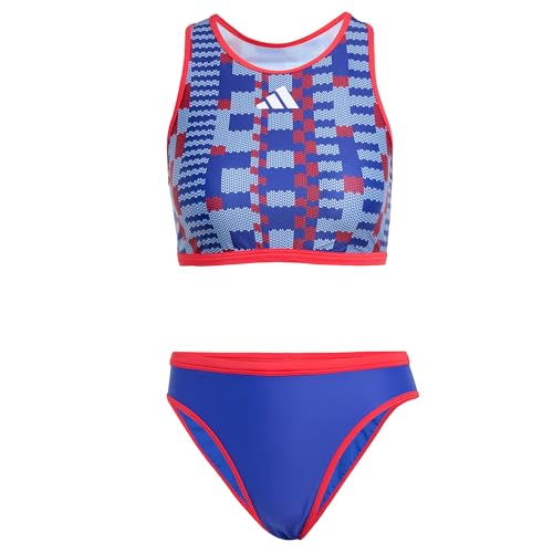 adidas Women's Tom Daley Bikini Semi Lucid Blue/Pure Ruby M von adidas