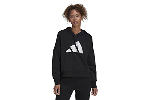 Adidas Women's W FI 3B Hoodie Sweatshirt, Black, S von adidas