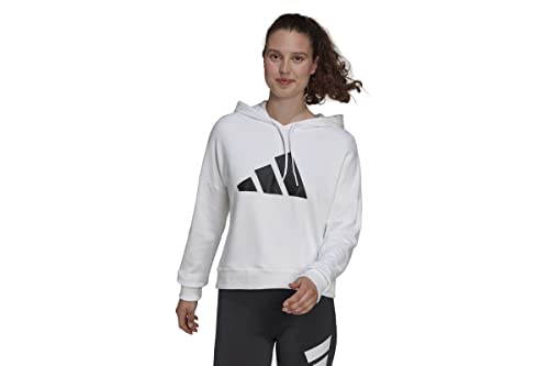 Adidas Women's W FI 3B Hoodie Sweatshirt, White, XS von adidas