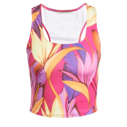 adidas Women's x Farm Rio Trainingstop Bold Pink/Spring Yellow/Lucid Fuchsia L von adidas