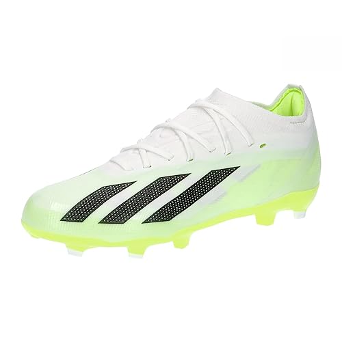 Adidas X Crazyfast.1 Fg J Football Shoes (Firm Ground), FTWR White/Core Black/Lucid Lemon, 36 EU von adidas