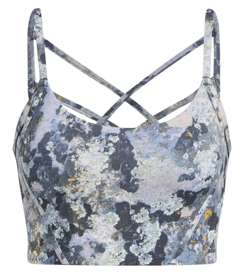 adidas YO LS LL AOP Damen Sport-BH mit AEROREADY-Technologie Trainings-BH H64694 Bunt von adidas