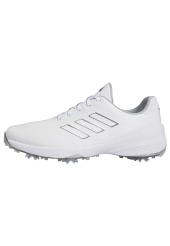 adidas Men's ZG23 Golfschuh Cloud White/Dark Silver Metallic/Silver Metall 43 1/3 von adidas