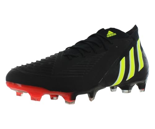 adidas mens Predator Edge.1 Firm Ground Soccer Cleats, Core Black-team Solar Yellow-solar Red, 8 von adidas
