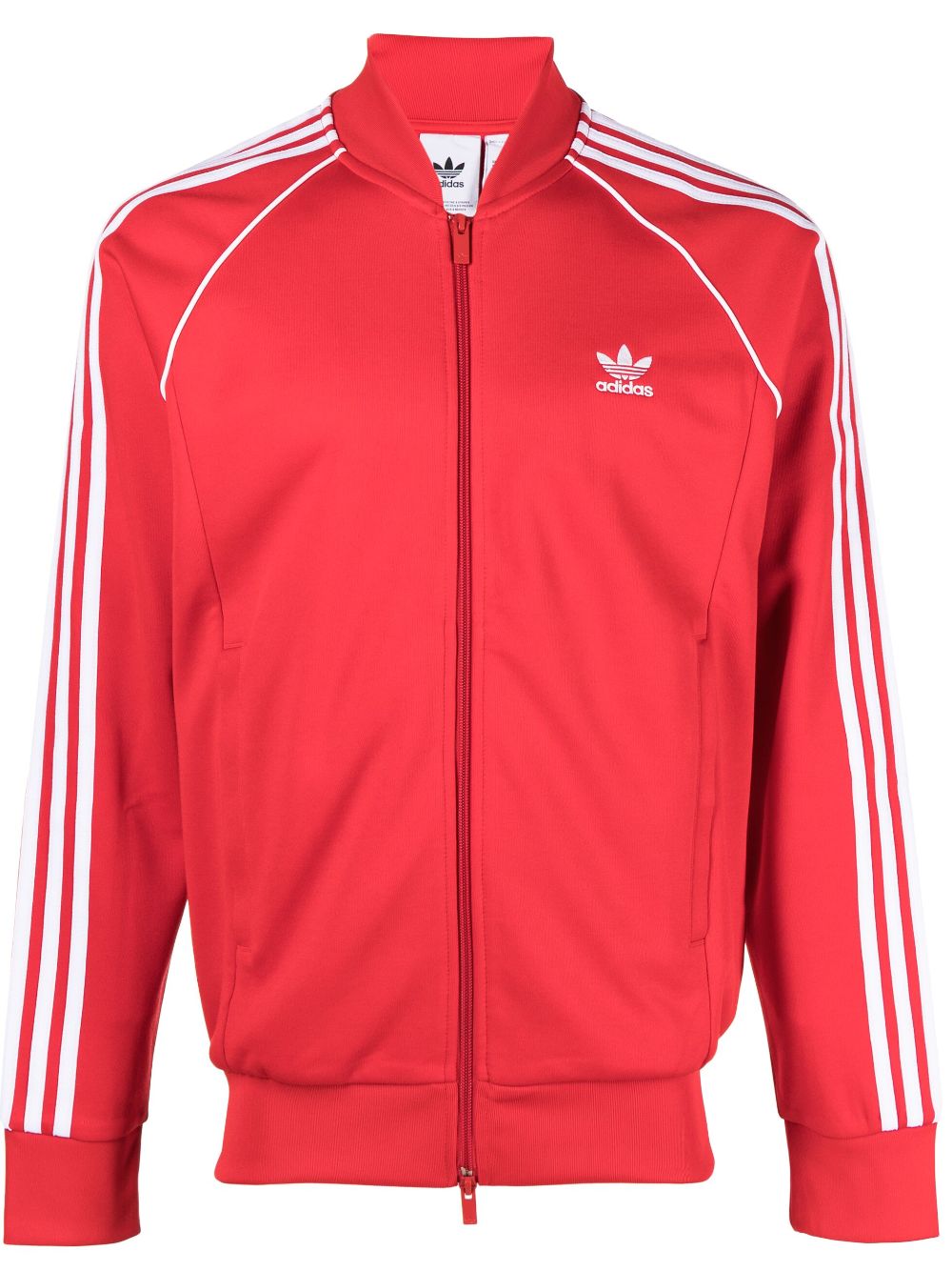 adidas Sweatshirtjacke mit Logo - Rot von adidas