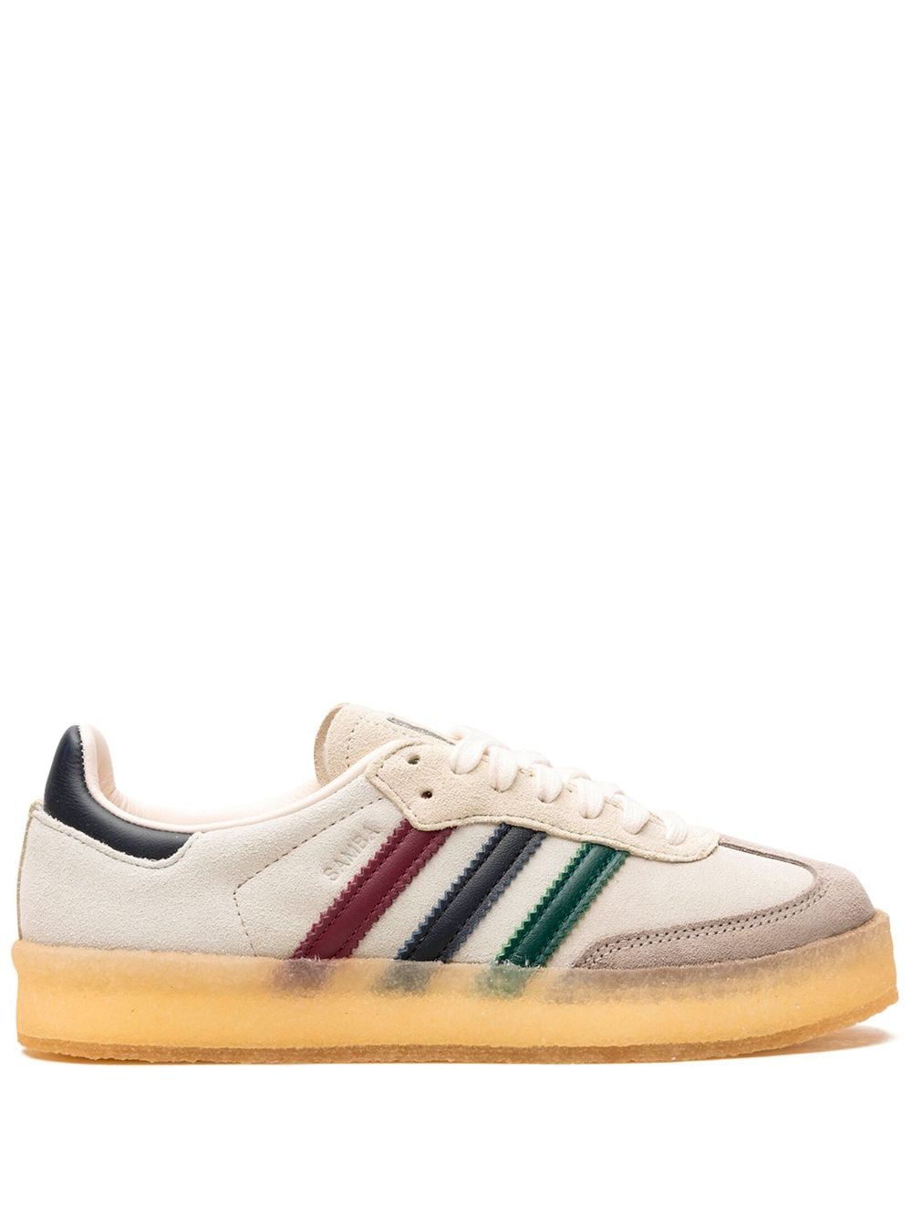 adidas x Kith x Clarks Samba "Kithmas - Multi-Color Stripes" Sneakers - Nude von adidas