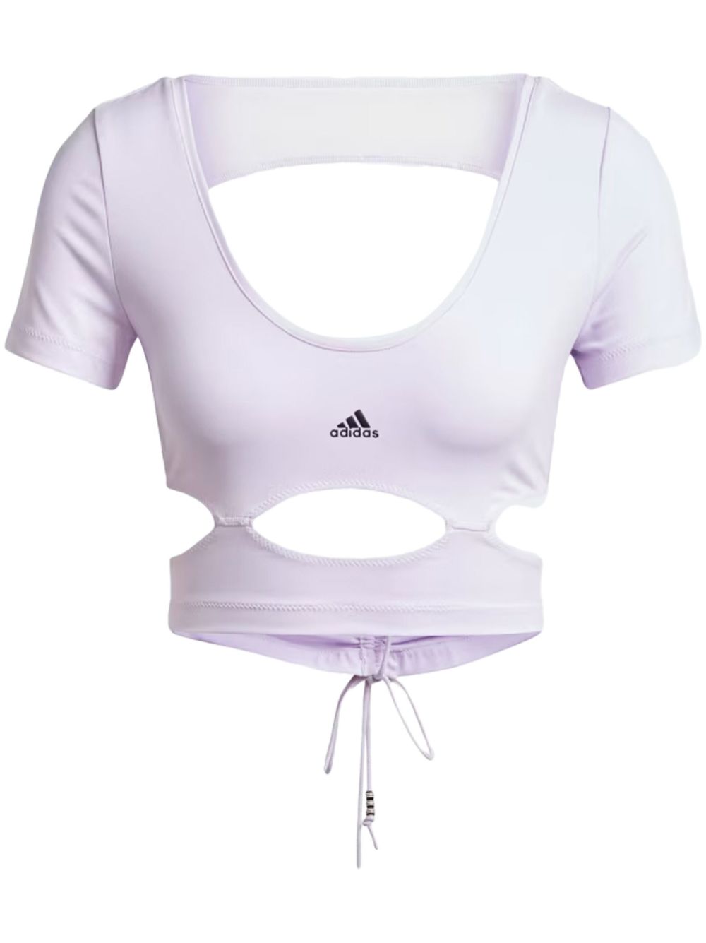 adidas x Rui Zhou Sport-T-Shirt mit Cut-Out - Violett von adidas