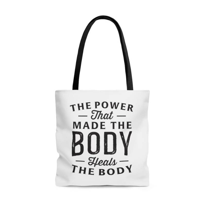 Chiropraktik Tasche | Weiß, The Power That Made Body Heilt Den Körper, Bj Palmer Zitat, Geschenk Oder Chiropraktiker, Chiro-Assistent, Dc-student von adioLIFE