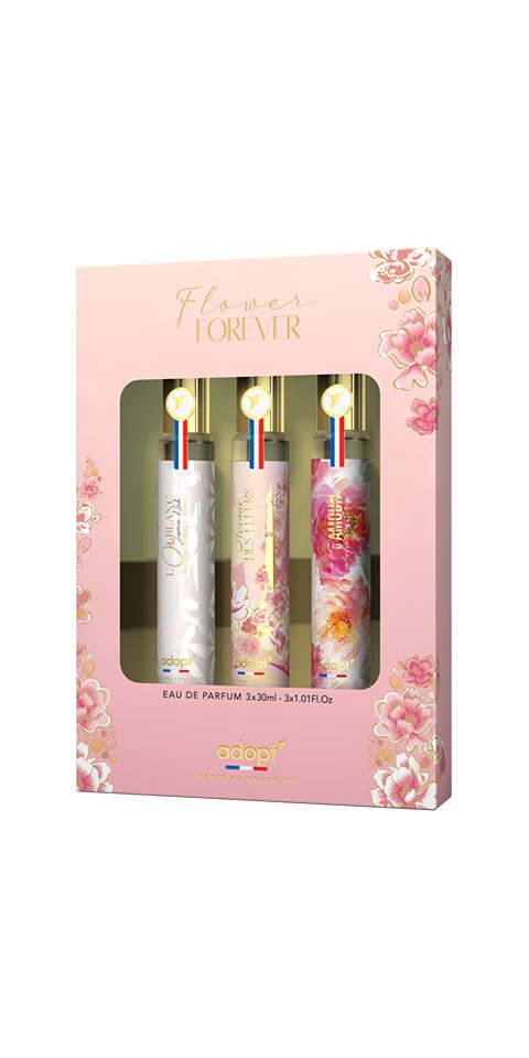 adopt Eau de Parfum adopt FLOWER FOREVER 3 er Set, 3 x 30 ml Eau de Parfums für Damen von adopt