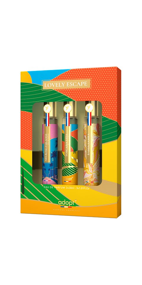 adopt Eau de Parfum adopt LOVELY ESCAPE 3 er Set, 3 x 30 ml Eau de Parfums für Damen von adopt
