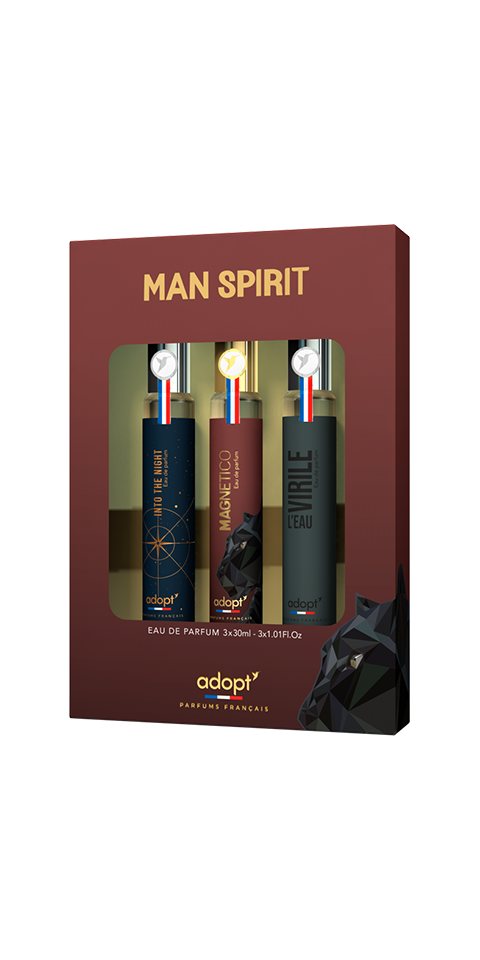 adopt Eau de Parfum adopt MAN SPIRIT 3 er Set, 3 x 30 ml Eau de Parfums für Herren von adopt
