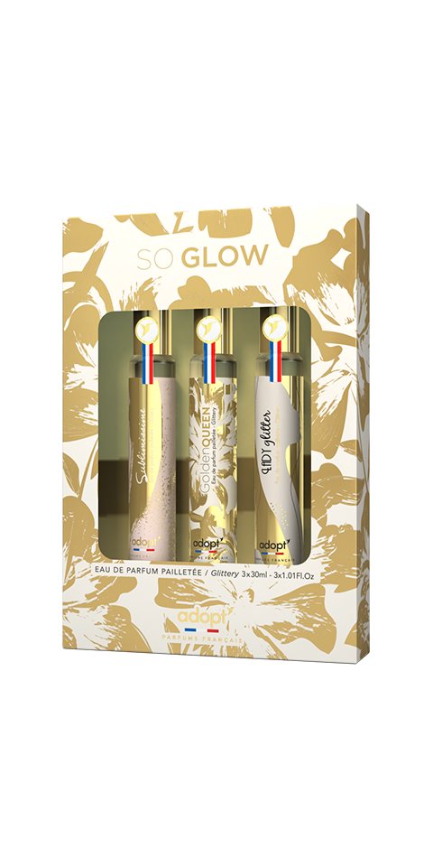 adopt Eau de Parfum adopt SO GLOW 3 er Set, 3 x 30 ml Eau de Parfums für Damen von adopt