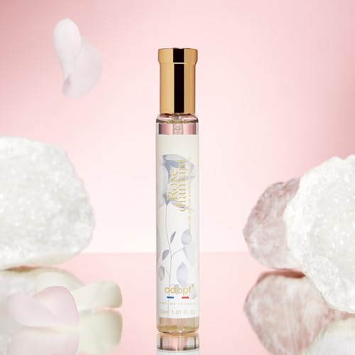 adopt ROSE DIAMANT, 30ml Eau de Parfum für Damen | eleganter, blumiger Duft mit Bergamot, Pfirsich und weißen Rosen, sinnlich mit Mandelmilch, Made in France, vegan, adopt:Damenduft von adopt