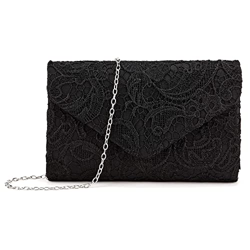 adoranda Abendtasche Damen Spitze Clutch Elegant Hochzeit Taschen Handtasche Braut von adoranda