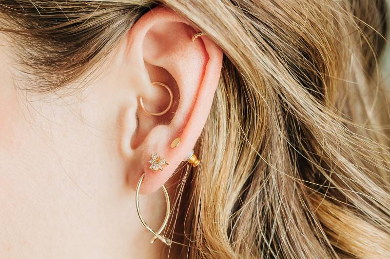 Fisch Ohrringe, Offene Hoop Sterling Silber Draht Damen Mode Shaped Einfache Kleine Ohrringe von adorn512