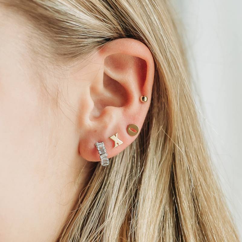 Mismatched Ohrringe, Xo Hugs & Kisses 2stk, Ohrstecker, Großbuchstaben, X Und O Initial Ohrringe von adorn512