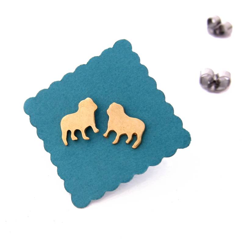 Bull Hund Ohrstecker von adornandconquer