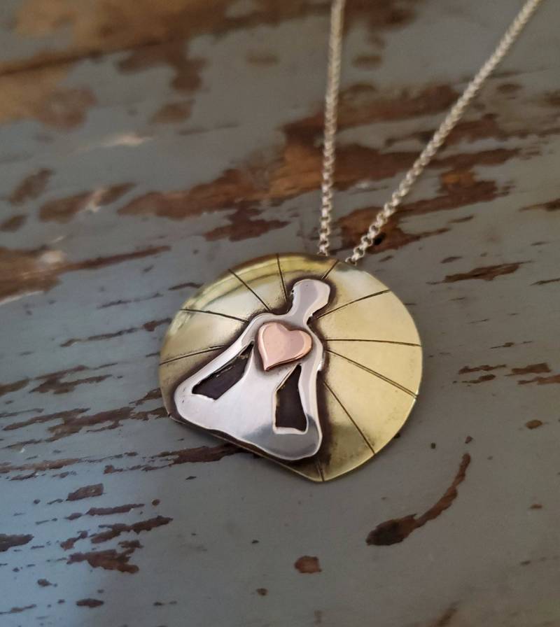 Meditation Yoga Radiate Halskette Meditation Yoga Radiate Halskette von adornandconquer