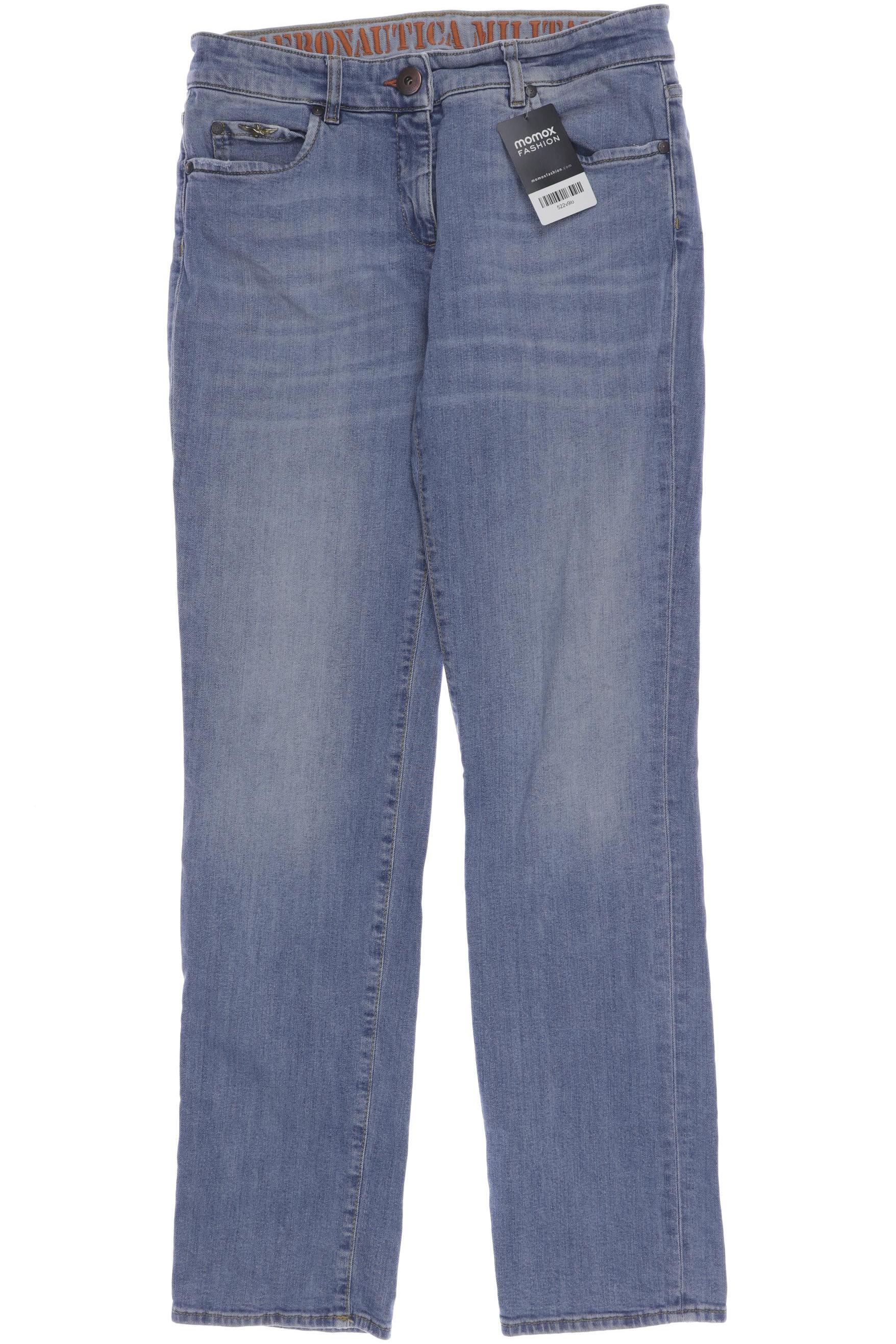 Aeronautica Militare Damen Jeans, blau von aeronautica militare