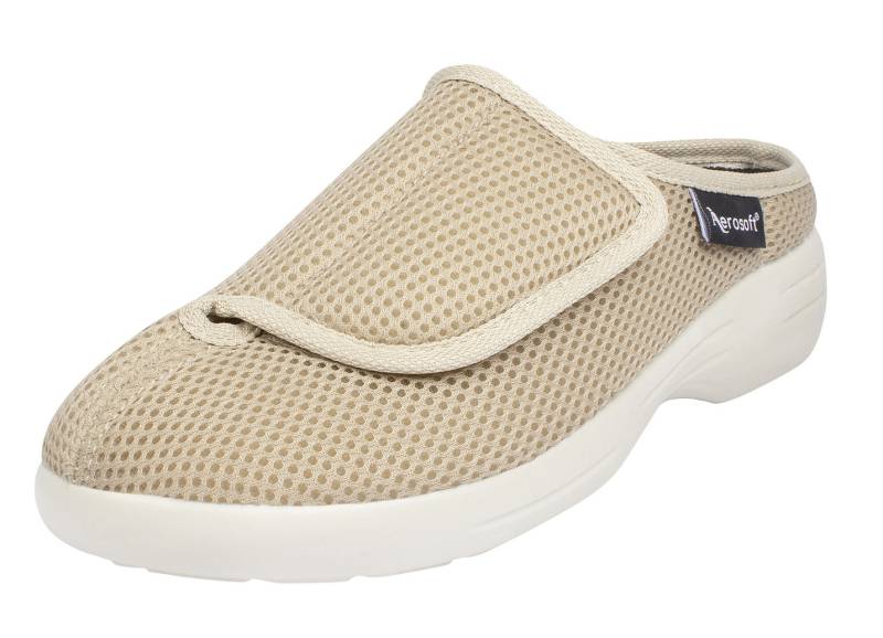 Klett-Pantolette für Damen und Herren, Beige, Größe 39 von aerosoft