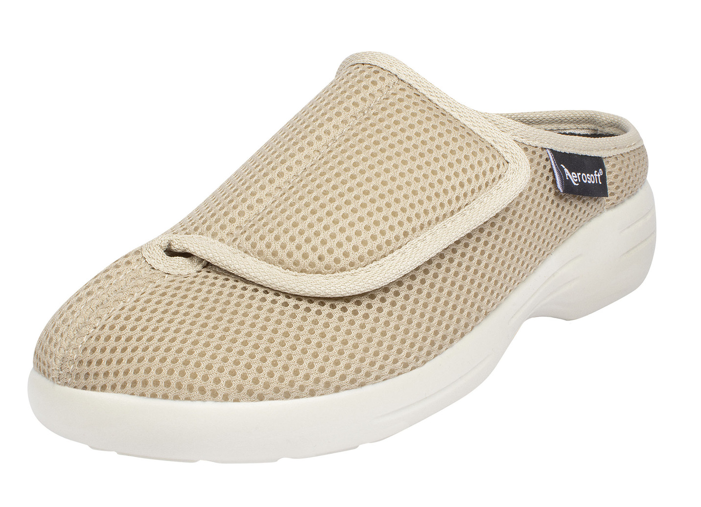 Klett-Pantolette für Damen und Herren, Beige, Größe 46 von aerosoft