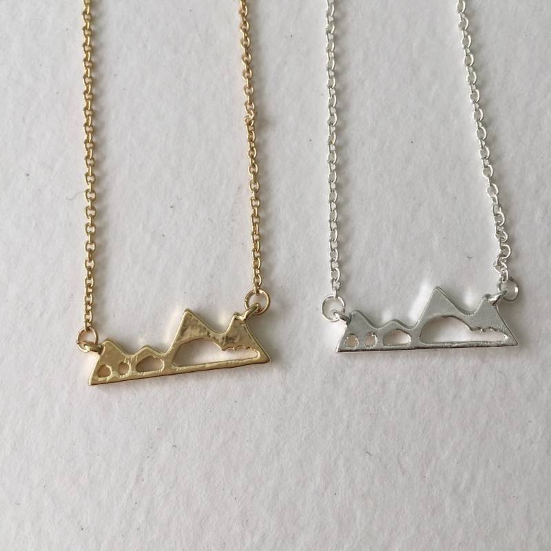 Colorado Berg Charm Kette | Gold Oder Silber Felsige Souvenir von afdgifts