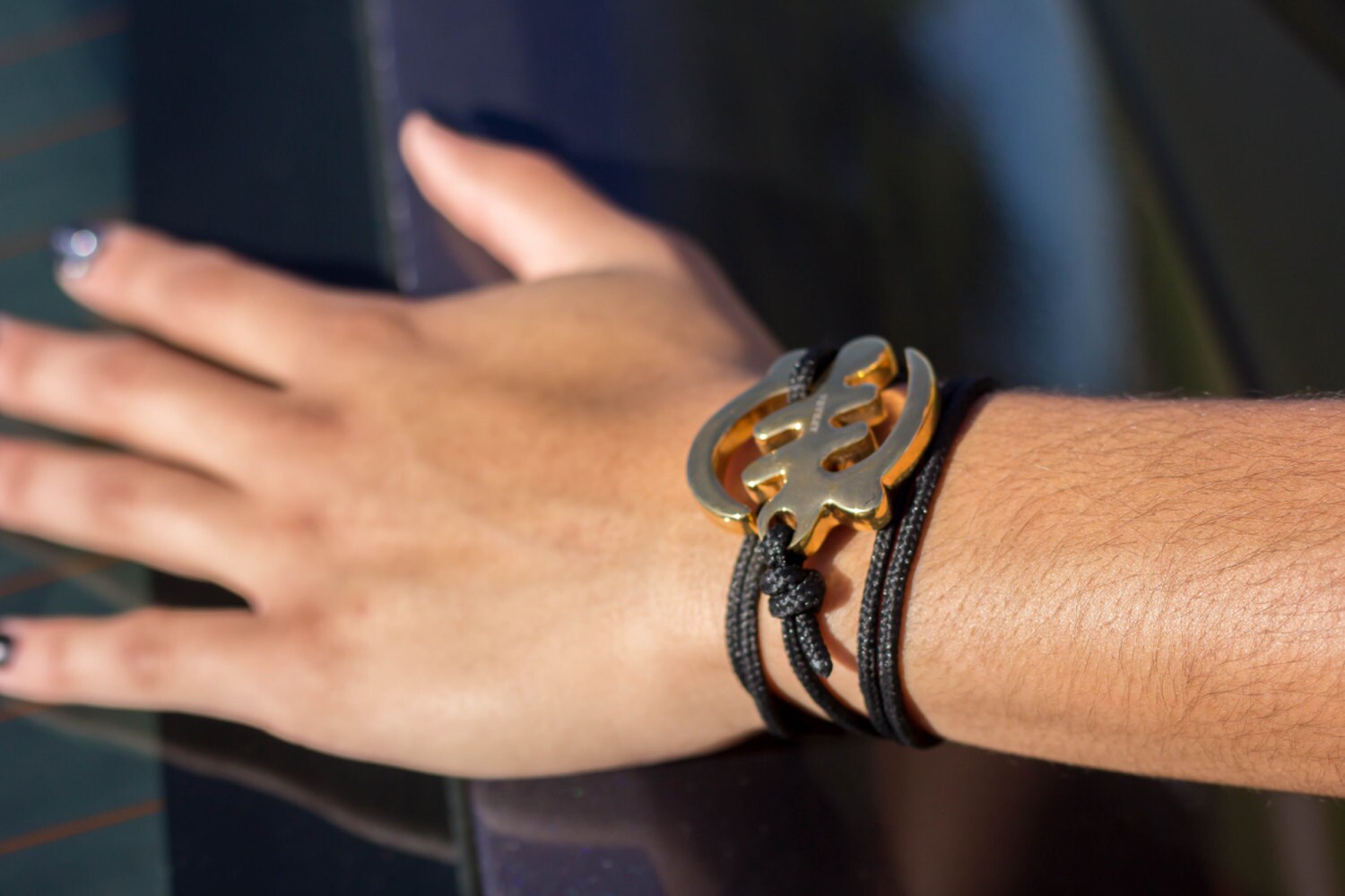Gye Nyame Anker Armband Vergoldet Gye Nyame Anker Armband Vergoldet von afraba