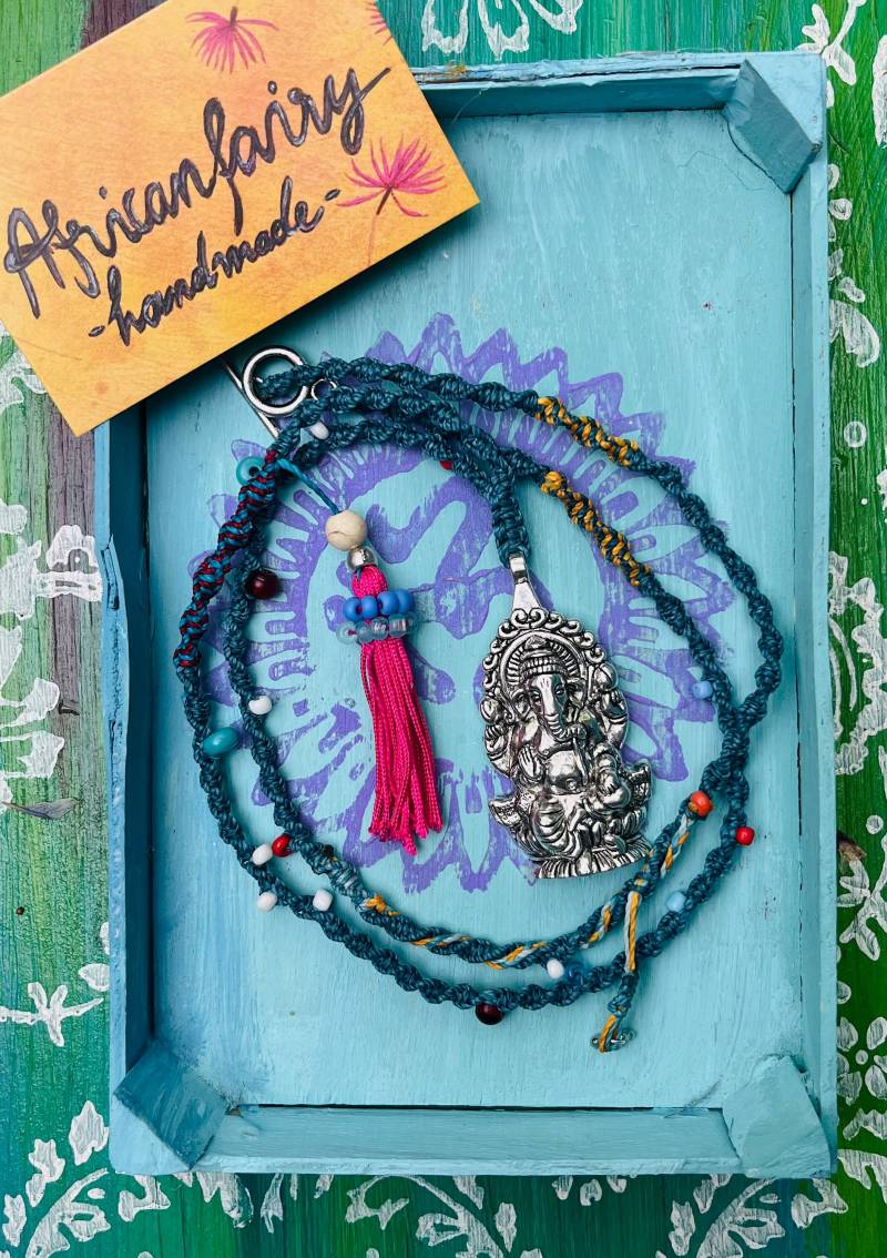 Ganesha-Kette Mit Quaste/Boho/Hippie Ganesha-Kette Mit Quaste/Boho/Hippie von africanfairy