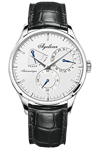 Agelocer Herren Top Brand Ultra Dünn Automatische Mechanische Farbverlauf Zifferblatt Kalender Uhr, RI:4101A1, Mechanisch von agelocer