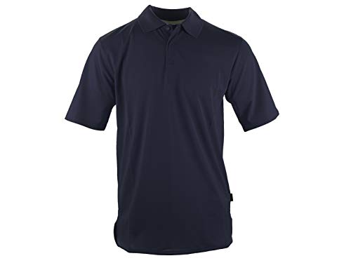 Herren Poloshirt Extreme Performance - Kurzarm-Hemd für Männer mit Knopfleiste, atmungsaktiv, bügelfrei, antibakteriell - Sport, Casual, Business, Made in EU (Marine Blau, XS) von agon