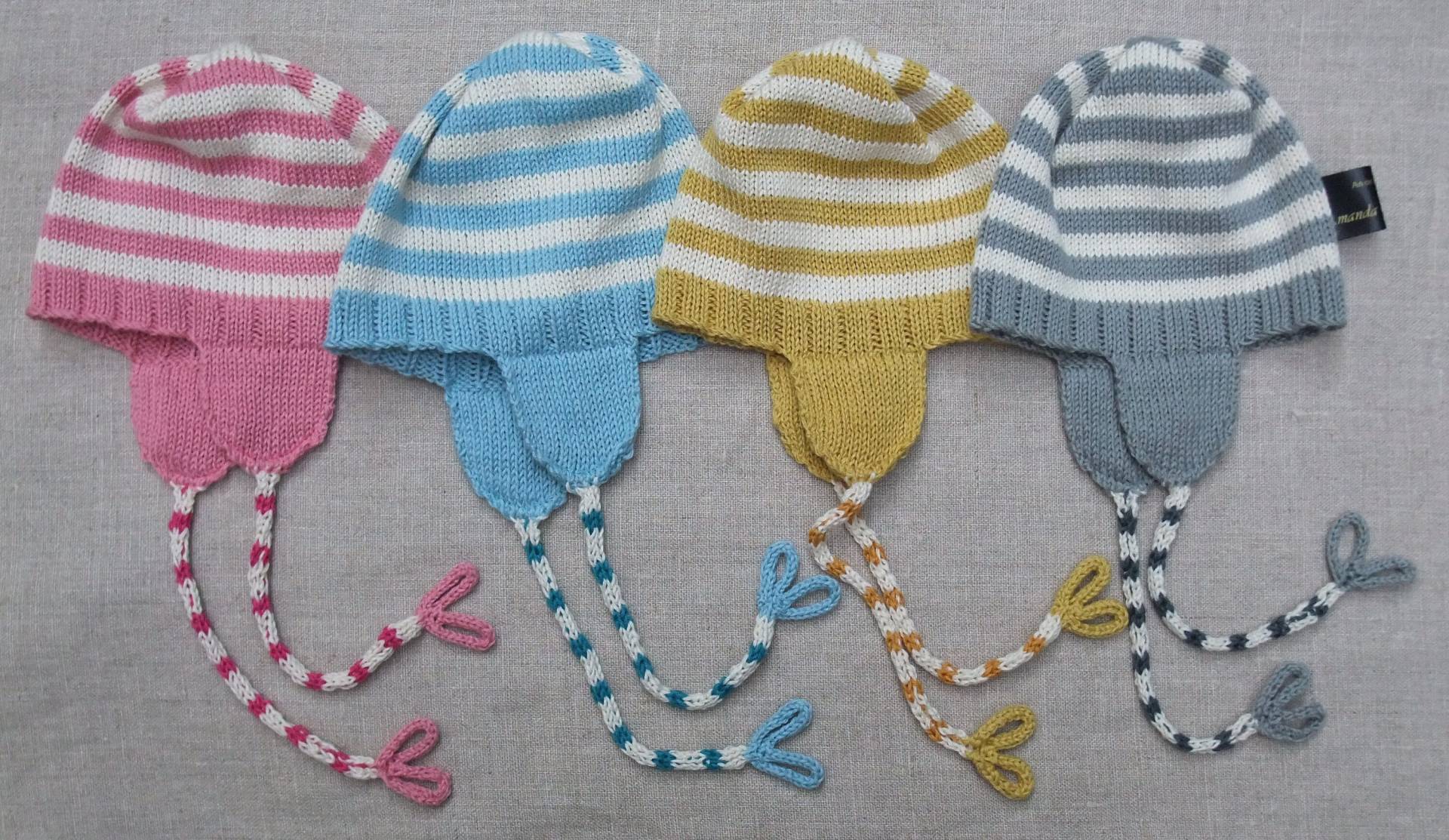 Babymütze Aus Baumwolle Gestrickt von ahawkinsknitwear