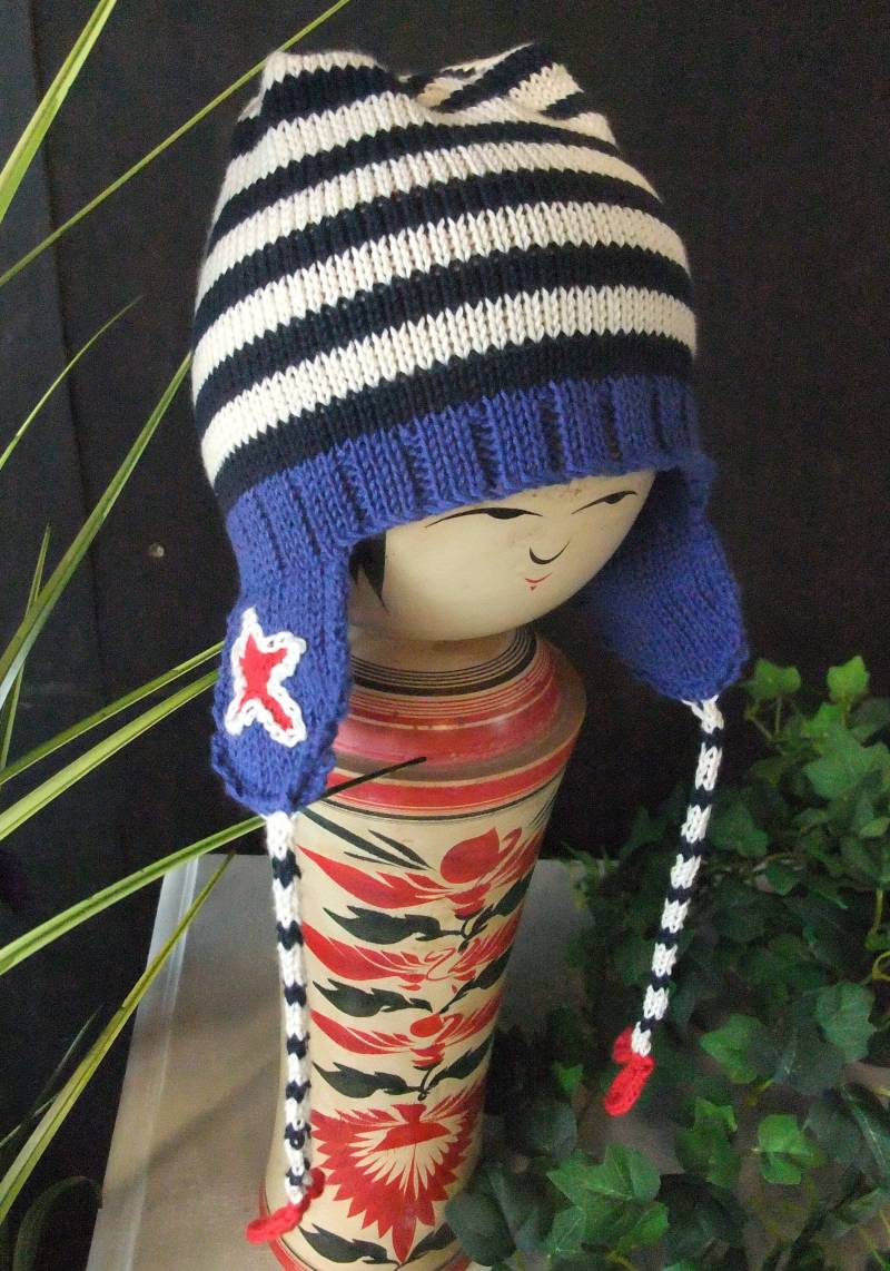 Gestrickte Mütze Aus Baumwolle & Einzelne Handschuhe von ahawkinsknitwear