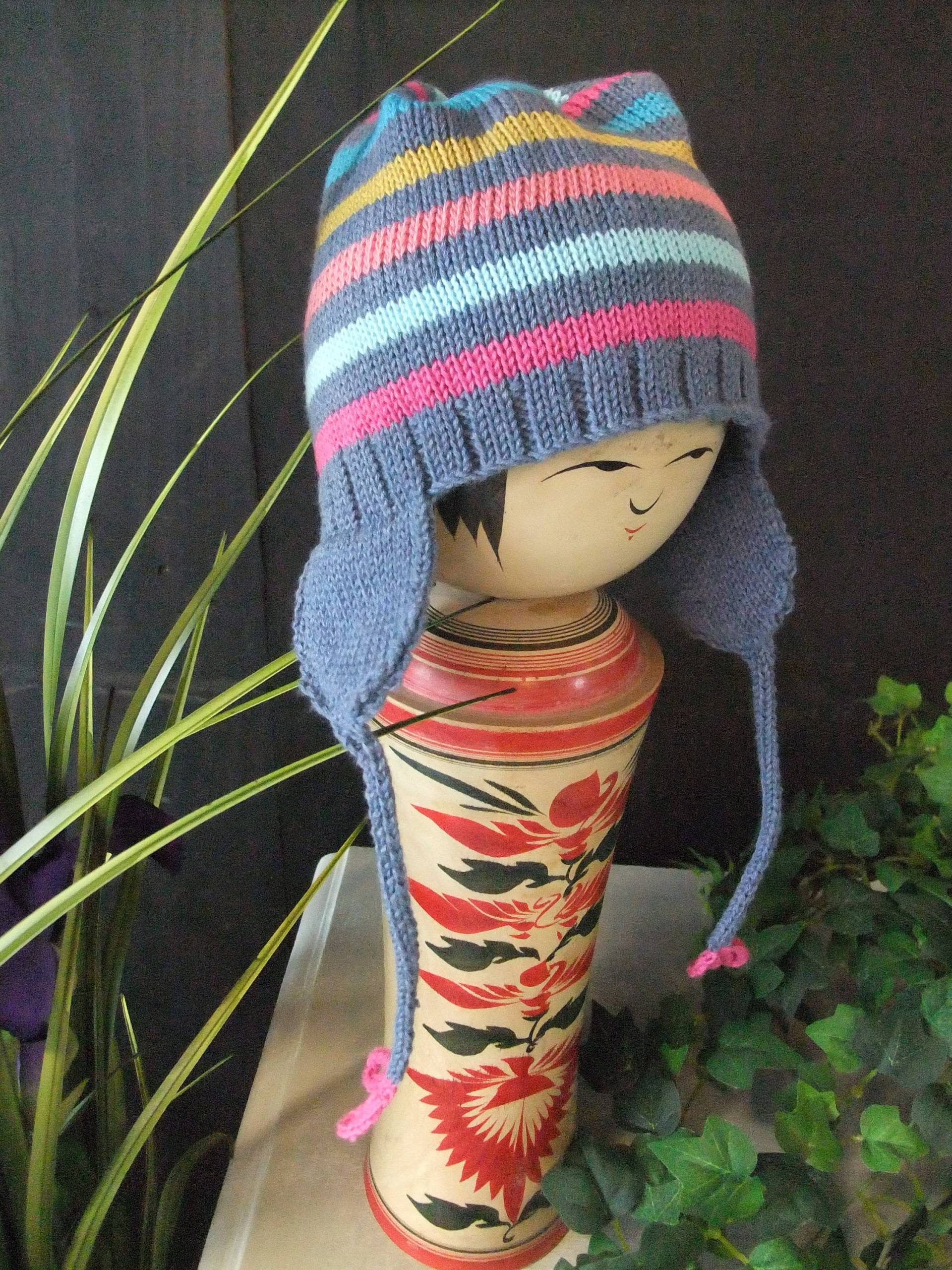 Gestrickte Mütze Aus Baumwolle & Einzelne Handschuhe von ahawkinsknitwear