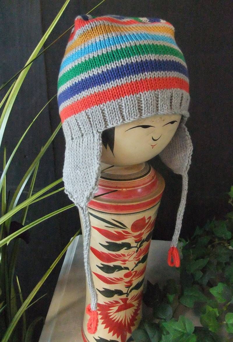 Gestrickte Mütze Aus Baumwolle & Einzelne Handschuhe von ahawkinsknitwear