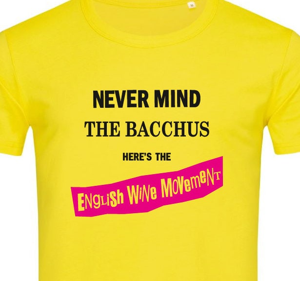 English Wine Movement Bacchus Wine T-Shirt von aheartshapedcherry